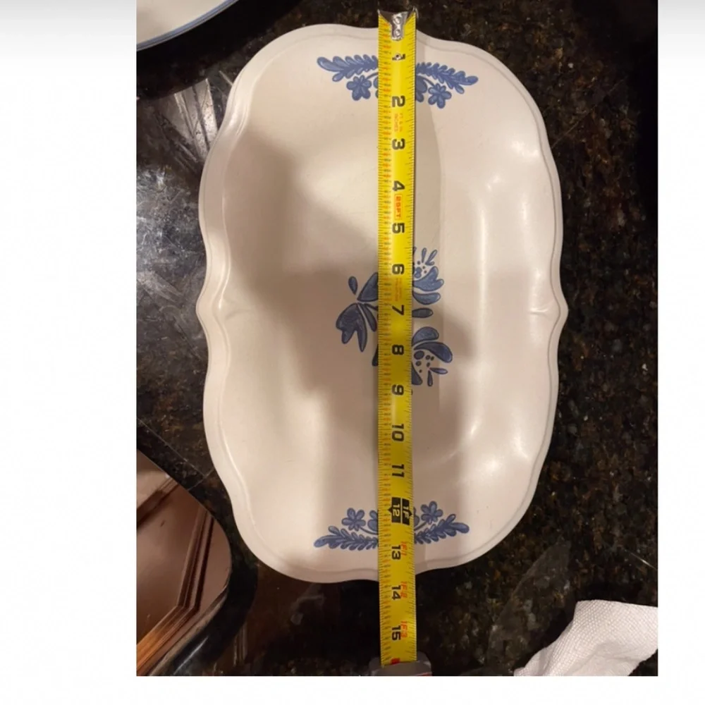 2 pfaltzgraff yorktown rectangle platter